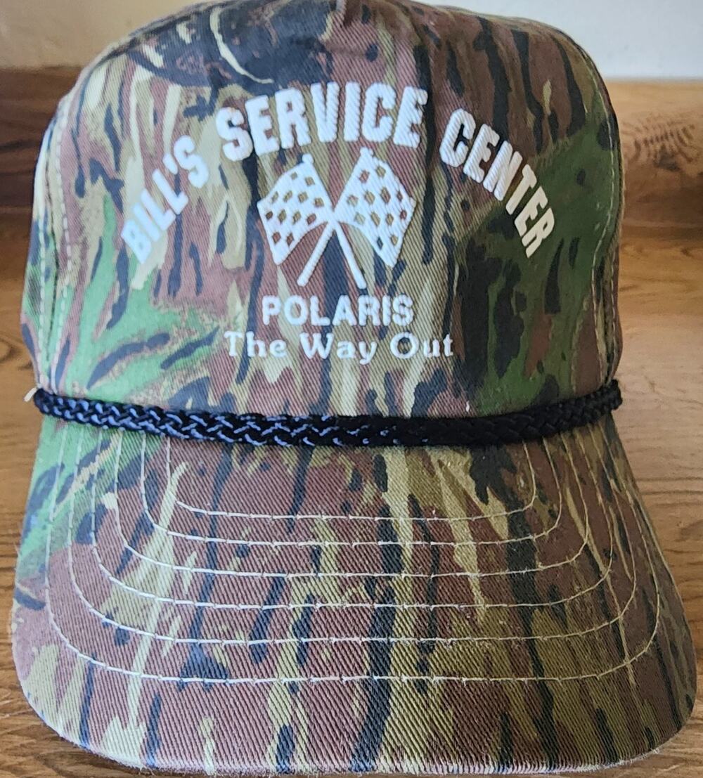 Cobra Caps Polaris Bill's Service Center Camo Snapback Hat Men's Adjustable